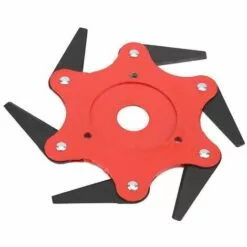 60mm 6 Dents Extérieur Lames De Coupe-herbe Tondeuse à Gazon Coupe-herbe Tête De Machine (Rouge),Fontainebleau