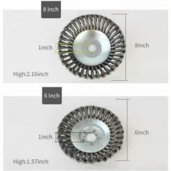 LIFCAUSAL Tête De Coupe Débroussailleuse Tête De Tondeuse à Gazon D'extérieur Tête De Rasoir En Fil D'acier Accessoires De Tête De Coupe Outil De Mangeur D'herbe Remplacement Extra Résistant Pour Meuleuses D'angle De Peinture Antirouille -Tondeuse Et Accessoires Boutique 52587636 2