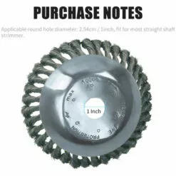 LIFCAUSAL Tête De Coupe Débroussailleuse Tête De Tondeuse à Gazon D'extérieur Tête De Rasoir En Fil D'acier Accessoires De Tête De Coupe Outil De Mangeur D'herbe Remplacement Extra Résistant Pour Meuleuses D'angle De Peinture Antirouille -Tondeuse Et Accessoires Boutique 52587636 4