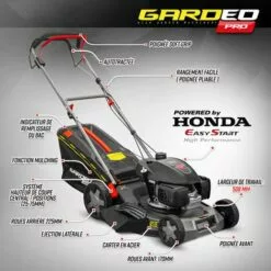 GARDEOPRO Tondeuse Thermique Tractée 167CC Avec Moteur Honda, Mulching Et éjection Latérale - Gardeo Pro 8 GARDEOPRO Tondeuse Thermique Tractée 167CC Avec Moteur Honda, Mulching Et éjection Latérale - Gardeo Pro -Tondeuse Et Accessoires Boutique 52963792 2