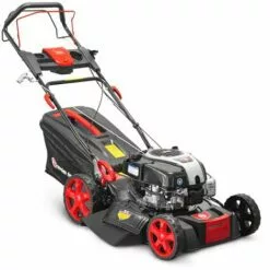 ELEM GARDEN TECHNIC Tondeuse Thermique Tractée 161CC Avec Moteur Briggs And Stratton, Mulching Et éjection Latérale - Elem Garden