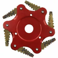 QERSTA Lame De Tondeuse à Gazon En Dents De Scie, Tête De Tonte à Six Lames, Accessoires De Désherbage Agricole 0,5 Lame Noire à Corps Rouge -Tondeuse Et Accessoires Boutique 53259516 4