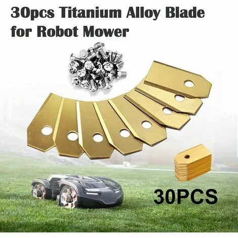 VERSAILLESFR Lame Robot Tondeuse , 30 Lames De Rechange Universelles Couteau De Rechange Adapté à Toutes Les Tondeuses à Gazon Robotiques Husqvarna Automower, Gardena, Yardforce 35*18*0.6mm,Versailles 6 VERSAILLESFR Lame Robot Tondeuse , 30 Lames De Rechange Universelles Couteau De Rechange Adapté à Toutes Les Tondeuses à Gazon Robotiques Husqvarna Automower, Gardena, Yardforce 35*18*0.6mm,Versailles – Image 4