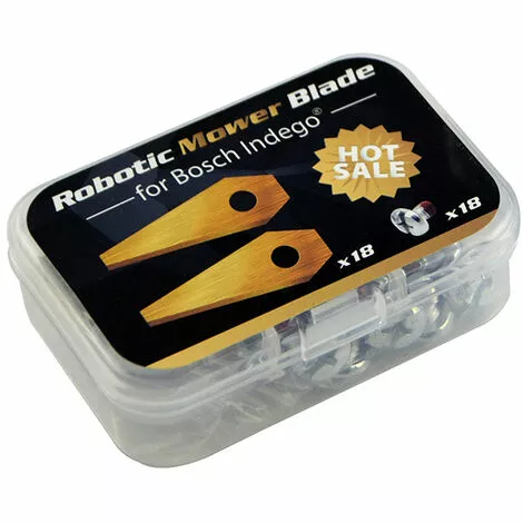 THSINDE Lame De Rechange En Titane Pour Tondeuse Bosch Indego, Lot De 18 Lame De Tondeuse à Gazon, Faucheuses à Gazon Accessoires Avec Vis 5 THSINDE Lame De Rechange En Titane Pour Tondeuse Bosch Indego, Lot De 18 Lame De Tondeuse à Gazon, Faucheuses à Gazon Accessoires Avec Vis – Image 3