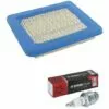 CYCLINGCOLORS Filtre A Air Compatible Avec Briggs And Stratton 491588, 31749, 399959, 491588S + Bougie Champion RJ19LM / T10 Tondeuse Tracteur Motoculteur -Tondeuse Et Accessoires Boutique 54322108 1