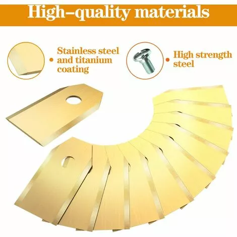ILOVEMILAN 30 X Lames De Rechange En Titane Pour Tous Les Tondeuses De Jardin Automower Husqvarna/Gardena/Yard Force/Automower, Robuste (3.1 G / 0.75 Mm) Avec Vis 4 ILOVEMILAN 30 X Lames De Rechange En Titane Pour Tous Les Tondeuses De Jardin Automower Husqvarna/Gardena/Yard Force/Automower, Robuste (3.1 G / 0.75 Mm) Avec Vis – Image 2