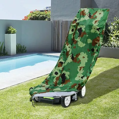 Housse De Protection Imperméable Et Anti-poussière En Tissu Oxford Avec Cordon De Serrage Pour Tondeuses à Gazon,Starlight 5 Housse De Protection Imperméable Et Anti-poussière En Tissu Oxford Avec Cordon De Serrage Pour Tondeuses à Gazon,Starlight – Image 3