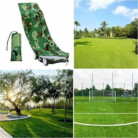 Housse De Protection Imperméable Et Anti-poussière En Tissu Oxford Avec Cordon De Serrage Pour Tondeuses à Gazon,Starlight 7 Housse De Protection Imperméable Et Anti-poussière En Tissu Oxford Avec Cordon De Serrage Pour Tondeuses à Gazon,Starlight – Image 5