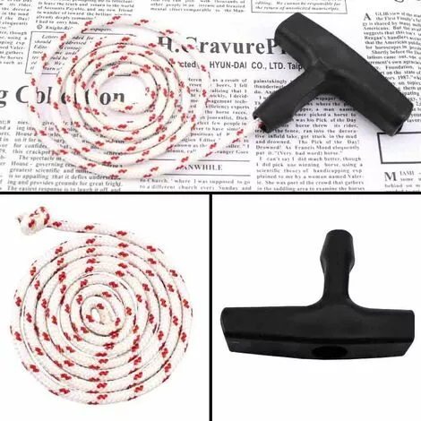 REGALI Poignée De Démarreur Tondeuse à Gazon Corde De Démarrage à Rappel Avec 3 Pièces Poignée De Démarrage Accessoires De Tondeuse à Cordon Pour La Plupart Des Tondeuses à Gazon 4 REGALI Poignée De Démarreur Tondeuse à Gazon Corde De Démarrage à Rappel Avec 3 Pièces Poignée De Démarrage Accessoires De Tondeuse à Cordon Pour La Plupart Des Tondeuses à Gazon – Image 2