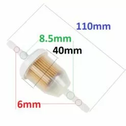 CYCLINGCOLORS 2x Filtre à Essence Grand Modèle Tondeuse Autoportée Tracteur 6mm + 8,5mm Carburant Tracteur Motoculteur -Tondeuse Et Accessoires Boutique 54965896 2