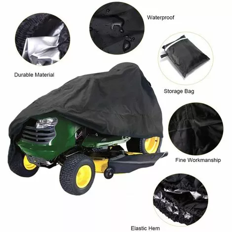 HKLFFJA Housse De Protection Imperméable Pour Tondeuse à Gazon - Protection UV - Pour Tracteur De Jardin Autoportée - XS (137,2 X 66 X 89,9 Cm) 4 HKLFFJA Housse De Protection Imperméable Pour Tondeuse à Gazon - Protection UV - Pour Tracteur De Jardin Autoportée - XS (137,2 X 66 X 89,9 Cm) – Image 2