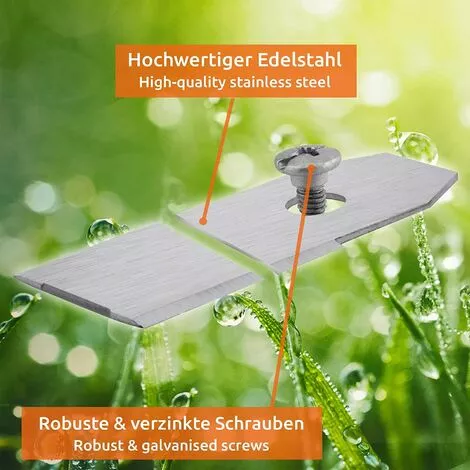 GUAZHUNIFR Lames De Couteau En Titane 30 X Lames De Rechange Robot Tondeuse Pour Tous Les Tondeuses De Jardin,argent,Guazhuni 6 GUAZHUNIFR Lames De Couteau En Titane 30 X Lames De Rechange Robot Tondeuse Pour Tous Les Tondeuses De Jardin,argent,Guazhuni – Image 4