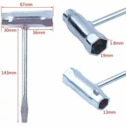 IRISFR 13x19mm Clé De Tronçonneuse De Barre PourOutils De Réparation Pour Pièces De Tronçonneuse -Tondeuse Et Accessoires Boutique 55213089 2