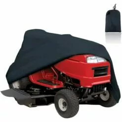 HKLFFJA Tondeuse À Siège Tracteur Cover-210D Polyester Oxford Couverture De Stockage, Protection UV Étanche Extérieur, Sac À Cordonnet De Stockage, Convient Decks Jusqu'à 54" -Tondeuse Et Accessoires Boutique 55254626 2