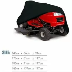 HKLFFJA Housse Pour Tondeuse À Gazon Autoportée, Tondeuse À Gazon Bâche Housse De Capot Housse Étanche Pour Tracteur De Jardin Autoporté (Color : Black, Size : 170 * 61 * 117cm) -Tondeuse Et Accessoires Boutique 55254631 4