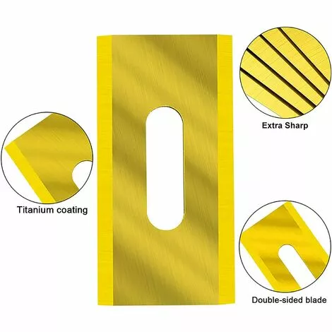 SUPERMARKET Lot De 30 Lames De Tondeuse En Acier Inoxydable Pour Husavarna 36,5 X 18,5 X 0,65 Mm (Or)Superma 5 SUPERMARKET Lot De 30 Lames De Tondeuse En Acier Inoxydable Pour Husavarna 36,5 X 18,5 X 0,65 Mm (Or)Superma – Image 3