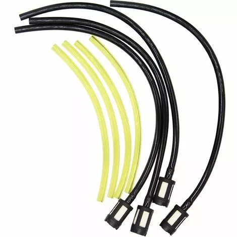 SUPERMARKET Kit De Filtre à Essence Universel Joint Tuyau D'Essence Universel De Rechange Pour Débroussailleuse Tondeuse À Gazon Tronconneuse Taille-Haie Élagueur,Superma,noir,4 Pièces 4 SUPERMARKET Kit De Filtre à Essence Universel Joint Tuyau D'Essence Universel De Rechange Pour Débroussailleuse Tondeuse À Gazon Tronconneuse Taille-Haie Élagueur,Superma,noir,4 Pièces – Image 2