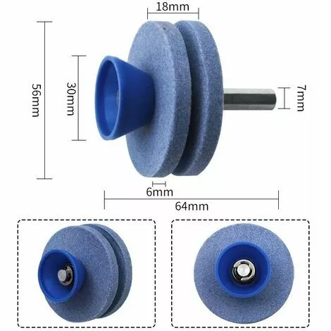 FR-LIFE BR-Vie 2 Affûteurs De Lame De Tondeuse à Gazon Double Couche,ésistant à L'usure Adapté à La Plupart Des Perceuses électriques Ou Perceuses à Main Professionnelle Accessoire Perceuse De Fichier Rotatif 4 FR-LIFE BR-Vie 2 Affûteurs De Lame De Tondeuse à Gazon Double Couche,ésistant à L'usure Adapté à La Plupart Des Perceuses électriques Ou Perceuses à Main Professionnelle Accessoire Perceuse De Fichier Rotatif – Image 2