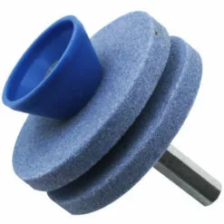 GUAZHUNIFR 2 Affûteurs De Lame De Tondeuse à Gazon Double Couche,ésistant à L'usure Adapté à La Plupart Des Perceuses électriques Ou Perceuses à Main Professionnelle Accessoire Perceuse De Fichier Rotatif，GU.B/bon