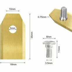 TINOR 45 Pièces Lames Tondeuse En Titane, Lame Robot Tondeuse Pour Husqvarn/Automower/Yardforce/Gardena Avec Vis, Lames De Rechange Pour Modèles 105, 310, 315, 320, 420, 430x, R40i 8 TINOR 45 Pièces Lames Tondeuse En Titane, Lame Robot Tondeuse Pour Husqvarn/Automower/Yardforce/Gardena Avec Vis, Lames De Rechange Pour Modèles 105, 310, 315, 320, 420, 430x, R40i -Tondeuse Et Accessoires Boutique 56198330 2