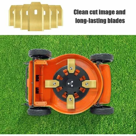 TINOR 45 Pièces Lames Tondeuse En Titane, Lame Robot Tondeuse Pour Husqvarn/Automower/Yardforce/Gardena Avec Vis, Lames De Rechange Pour Modèles 105, 310, 315, 320, 420, 430x, R40i 6 TINOR 45 Pièces Lames Tondeuse En Titane, Lame Robot Tondeuse Pour Husqvarn/Automower/Yardforce/Gardena Avec Vis, Lames De Rechange Pour Modèles 105, 310, 315, 320, 420, 430x, R40i – Image 4