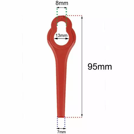 HKLFFJA Lot De 100 Lames De Rechange En Plastique Pour Ferrex/Aldi FAR 20-1 97699 2002706 FE220 7 HKLFFJA Lot De 100 Lames De Rechange En Plastique Pour Ferrex/Aldi FAR 20-1 97699 2002706 FE220 – Image 5
