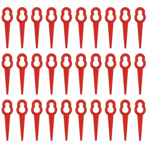 HKLFFJA Lames De Tondeuse à Gazon - 100 Pièces Lames De Tondeuse En Plastique Accessoires De Jardin Lames De Coupe Lames De Rechange Pour Tondeuse à Gazon Lame De Coupe-herbe Outils (Rouge) 3 HKLFFJA Lames De Tondeuse à Gazon - 100 Pièces Lames De Tondeuse En Plastique Accessoires De Jardin Lames De Coupe Lames De Rechange Pour Tondeuse à Gazon Lame De Coupe-herbe Outils (Rouge)