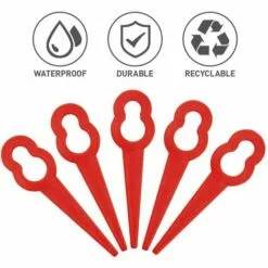 HKLFFJA Lames De Tondeuse à Gazon - 100 Pièces Lames De Tondeuse En Plastique Accessoires De Jardin Lames De Coupe Lames De Rechange Pour Tondeuse à Gazon Lame De Coupe-herbe Outils (Rouge) 8 HKLFFJA Lames De Tondeuse à Gazon - 100 Pièces Lames De Tondeuse En Plastique Accessoires De Jardin Lames De Coupe Lames De Rechange Pour Tondeuse à Gazon Lame De Coupe-herbe Outils (Rouge) -Tondeuse Et Accessoires Boutique 57121689 2