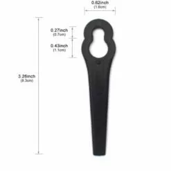 CHANCEY Lames De Tondeuse,Lames En Plastique De Tondeuse Rechange Robuste 100pcs Jardin Pelouse Tondeuse Accessoires,SEMAket,noir -Tondeuse Et Accessoires Boutique 57137655 2