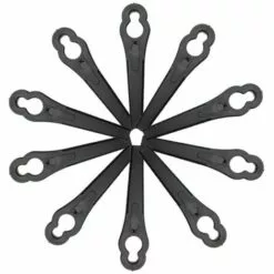 CHANCEY Lames De Tondeuse,Lames En Plastique De Tondeuse Rechange Robuste 100pcs Jardin Pelouse Tondeuse Accessoires,SEMAket,noir -Tondeuse Et Accessoires Boutique 57137655 5
