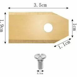 LITZEE 45 X Lames De Couteau En Titane Pour Toutes Les Tondeuses Robotiques Husqvarn/Automower/ Yardforce/Gardena(3g-0.75mm) Avec 45 Vis, Lames De Rechange Pour Modèles 105,310,315,320,420,430x,r40i -Tondeuse Et Accessoires Boutique 57342659 3