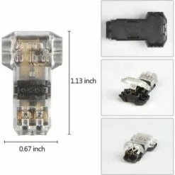 FLYME 12Pcs Connecteurs De Câble En T, 12V Etanches Connecteur De Fil Electrique à 2 Broches Connecteur Basse Tension Pour Connexion Electrique Temporaire / Audio / Vidéo / Eclairage 9 FLYME 12Pcs Connecteurs De Câble En T, 12V Etanches Connecteur De Fil Electrique à 2 Broches Connecteur Basse Tension Pour Connexion Electrique Temporaire / Audio / Vidéo / Eclairage -Tondeuse Et Accessoires Boutique 57355370 3