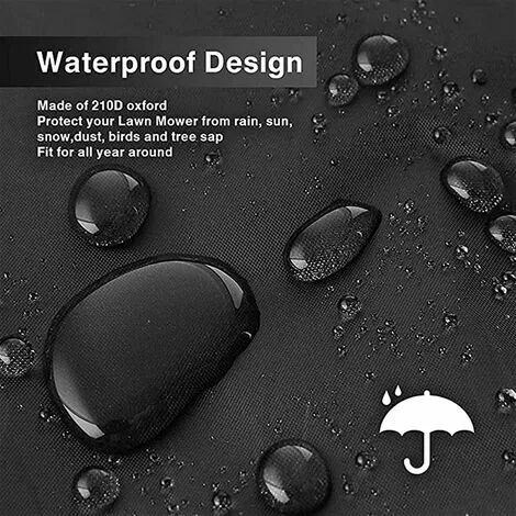 ABCRITAL Tondeuse Autoportée D'Extérieur, Housse De Protection Étanche, Protection Uv, Tondeuse Autoportée, Housses Pour Le Jardin, Tracteur Autoporté (Color : Black, Size : Xl) 6 ABCRITAL Tondeuse Autoportée D'Extérieur, Housse De Protection Étanche, Protection Uv, Tondeuse Autoportée, Housses Pour Le Jardin, Tracteur Autoporté (Color : Black, Size : Xl) – Image 4