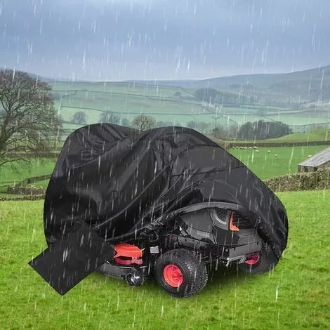 ABCRITAL Housse Imperméable Pour Tondeuse Autoportée, Housse De Tondeuse Housse De Protection Pour Tondeuse À Gazon Housse De Tracteur De Pelouse En Tissu Pour Extérieur Jardin Pelouse, 183Cm X 137Cm X 117Cm 4 ABCRITAL Housse Imperméable Pour Tondeuse Autoportée, Housse De Tondeuse Housse De Protection Pour Tondeuse À Gazon Housse De Tracteur De Pelouse En Tissu Pour Extérieur Jardin Pelouse, 183Cm X 137Cm X 117Cm – Image 2