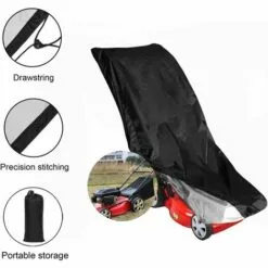 ABCRITAL Housses De Tondeuse À Gazon Imperméables - Housse De Protection Anti-Poussière En Polyester Oxford 210D Robuste Avec Sac De Rangement,122 * 47 * 35Cm -Tondeuse Et Accessoires Boutique 57779331 5