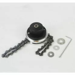 DONTODENT Tête De Fauche à Chaîne - Tête De Fauche à Chaîne - Tête De Faucheuse Irrigatrice - Tête De Faucheuse Sarcleuse - Noir - Entretoise Universelle 25.4mm -Tondeuse Et Accessoires Boutique 57922239 3