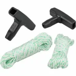 TANABATA Lot De 2 Cordes De Lanceur De 10 M (diamètre : 3 Mm), Cordon De Tirage Sonku Avec 2 Poignées De Lanceur Pour Tondeuse à Gazon Husqvarna Stihl Poulan - Vert -Tondeuse Et Accessoires Boutique 58221118 3