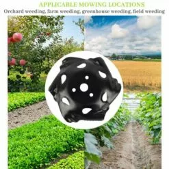 GRID COOL Tête De Coupe Herbe, Tête De Désherbage, Tete Mauvaise Herbe, Tete Coupe Bordure Universelle, Tete De Debroussailleuse Acier, Debroussailleuse Accessoires, Pour Maison Jardin, -Tondeuse Et Accessoires Boutique 58349423 3