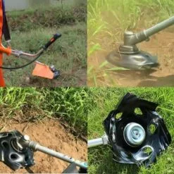 GRID COOL Tête De Coupe Herbe, Tête De Désherbage, Tete Mauvaise Herbe, Tete Coupe Bordure Universelle, Tete De Debroussailleuse Acier, Debroussailleuse Accessoires, Pour Maison Jardin, -Tondeuse Et Accessoires Boutique 58349423 4