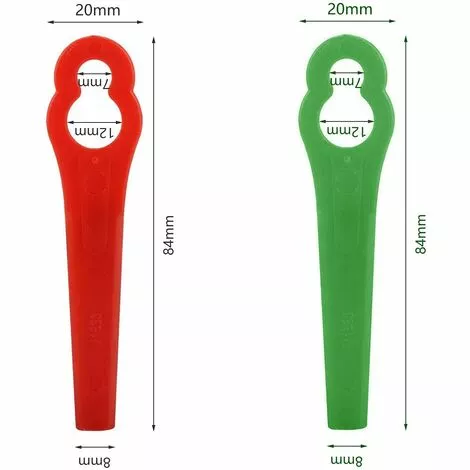 FVBJD 30 Pièces Lames En Plastique,Florabest Border Cutter, Lame De Tondeuse En Plastique Pour Coupe Bordure Florabest(La Couleur Verte) 4 FVBJD 30 Pièces Lames En Plastique,Florabest Border Cutter, Lame De Tondeuse En Plastique Pour Coupe Bordure Florabest(La Couleur Verte) – Image 2