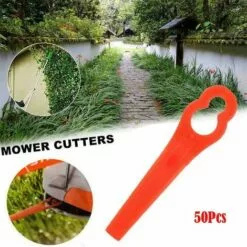 FVBJD 20 Pcs Lames De Tondeuse Pour RT250 Jardin Pelouse Tondeuse Accessoires,lames De Rechange,couteau En Plastique, Coupe-bordures Sans Fil -Tondeuse Et Accessoires Boutique 58677330 5