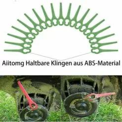 FVBJD 100 Pièces Lames En Plastique,Florabest Border Cutter, Lame De Tondeuse En Plastique Pour Coupe Bordure Florabest(La Couleur Verte) 9 FVBJD 100 Pièces Lames En Plastique,Florabest Border Cutter, Lame De Tondeuse En Plastique Pour Coupe Bordure Florabest(La Couleur Verte) -Tondeuse Et Accessoires Boutique 58677360 3