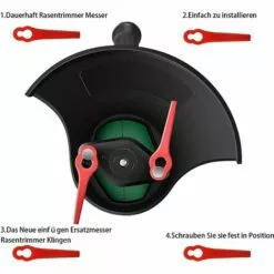 FVBJD 50 Pièces Lames En Plastique,Florabest Border Cutter, Lame De Tondeuse En Plastique Pour Coupe Bordure Florabest(La Couleur Verte) 10 FVBJD 50 Pièces Lames En Plastique,Florabest Border Cutter, Lame De Tondeuse En Plastique Pour Coupe Bordure Florabest(La Couleur Verte) -Tondeuse Et Accessoires Boutique 58677364 4