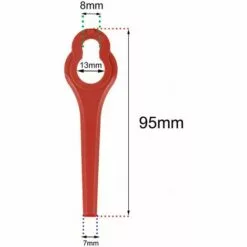 FVBJD Lot De 100 Lames De Rechange En Plastique Pour Ferrex/Aldi FAR 20-1 97699 2002706 FE220 11 FVBJD Lot De 100 Lames De Rechange En Plastique Pour Ferrex/Aldi FAR 20-1 97699 2002706 FE220 -Tondeuse Et Accessoires Boutique 58677418 5