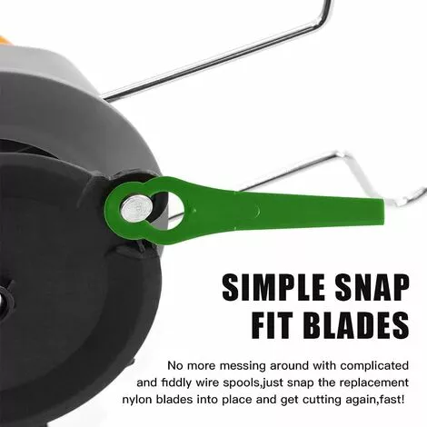 FVBJD Lames En Plastique De Rechange Pour Coupe-Bordures, 100 Lames De Rechange En Plastique Lames Plastique Lames De Tondeuse Pour Jardin Pelouse Tondeuse Accessoires(Vert) 4 FVBJD Lames En Plastique De Rechange Pour Coupe-Bordures, 100 Lames De Rechange En Plastique Lames Plastique Lames De Tondeuse Pour Jardin Pelouse Tondeuse Accessoires(Vert) – Image 2