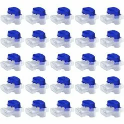 FVBJD Set De Connecteurs De Câbles Pour Robot Tondeuse - 50 Raccords Remplis De Gel Pour Étendre Ou Réparer Fil Electrique Bas Voltage Tondeuse Automatique - Étanches, Sûrs, Dénudage Inutile