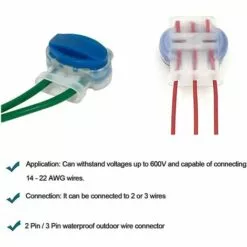 FVBJD Connecteurs De Câble Remplis Des Résines Pour Jardin & Extérieur Et Tondeuse Robot,50 Pièces -Tondeuse Et Accessoires Boutique 58758244 3