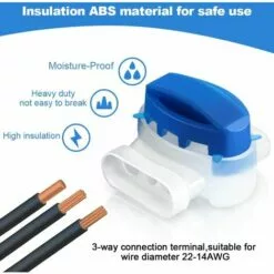 FVBJD 26pcs Connecteurs De Câble Remplis Des Résines, Connecteurs De Câbles Pour Robot Tondeuse, Etanche Connecteur Fil Tondeuse Pour Jardin & Extérieur Et Tondeuse Robot Et Voiture Mower -Tondeuse Et Accessoires Boutique 58758246 3
