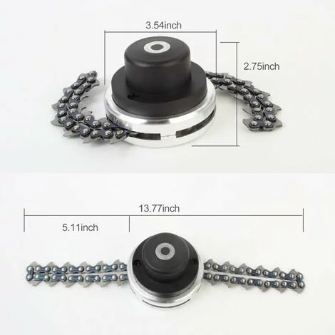 LIFCAUSAL Tête De Tondeuse Avec Lame De Coupe-chaîne à Bobine Tête De Tondeuse à Gazon D'extérieur Outil De Mangeur De Tête De Tondeuse En Acier Pour Remplacement De Tondeuse à Gazon à Arbres Droits 5 LIFCAUSAL Tête De Tondeuse Avec Lame De Coupe-chaîne à Bobine Tête De Tondeuse à Gazon D'extérieur Outil De Mangeur De Tête De Tondeuse En Acier Pour Remplacement De Tondeuse à Gazon à Arbres Droits – Image 3