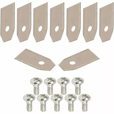 CYCLINGCOLORS 9x Lames De Robots Tondeuses + 9x écrous Compatible Avec GARDENA Yardforc Série R38 R40 R45 R50 R70 R75 R80 R100 R130 SC600 SC900 35x18mm Acier Inoxydable 3 CYCLINGCOLORS 9x Lames De Robots Tondeuses + 9x écrous Compatible Avec GARDENA Yardforc Série R38 R40 R45 R50 R70 R75 R80 R100 R130 SC600 SC900 35x18mm Acier Inoxydable